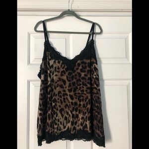 Lane Bryant- sz. 26/28 animal print cami